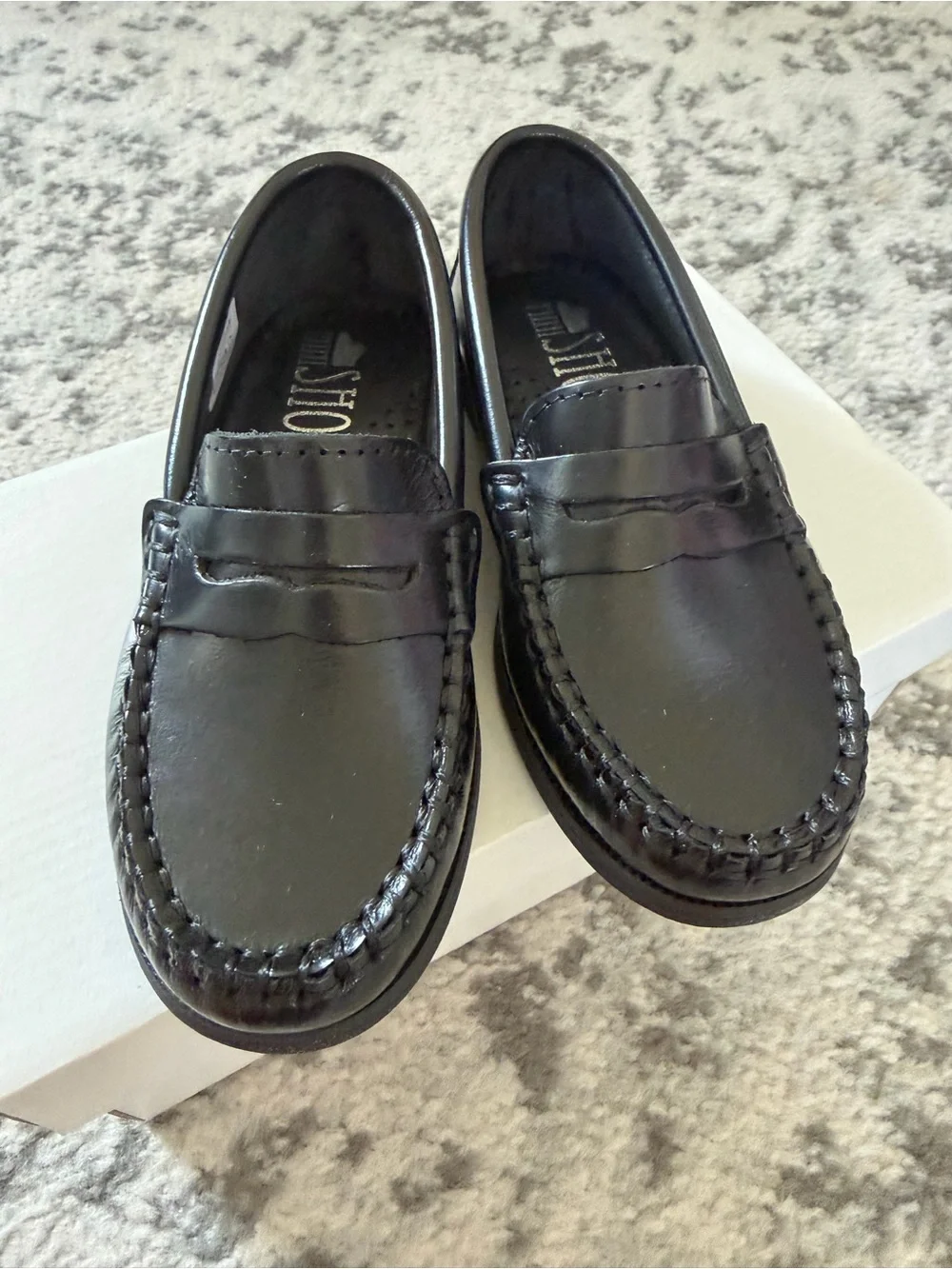 Black Kids Penny Loafers — Dress Shoes